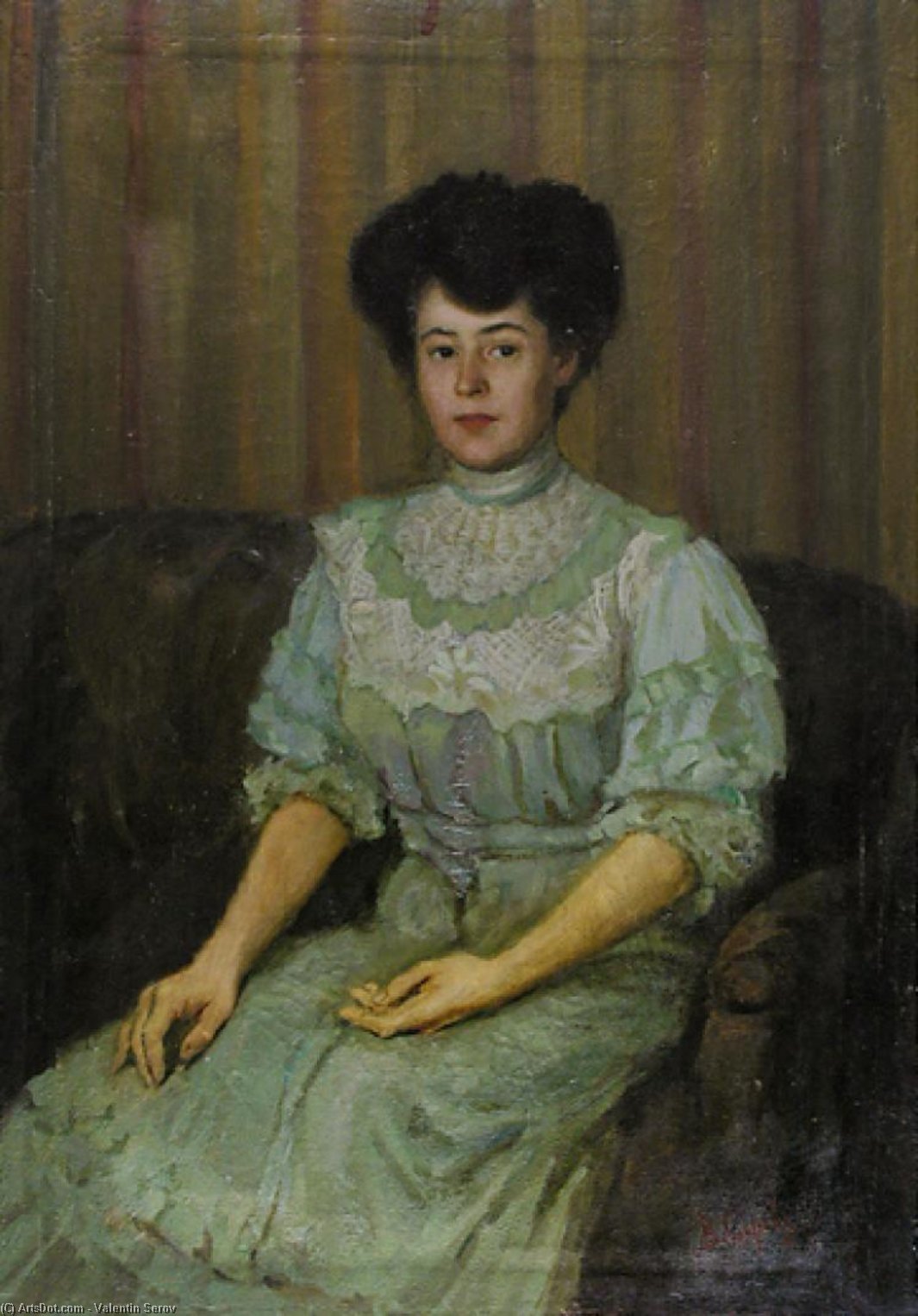 Portrait Of Praskovia Tchaokovskaia — Valentin Alexandrovich Serov