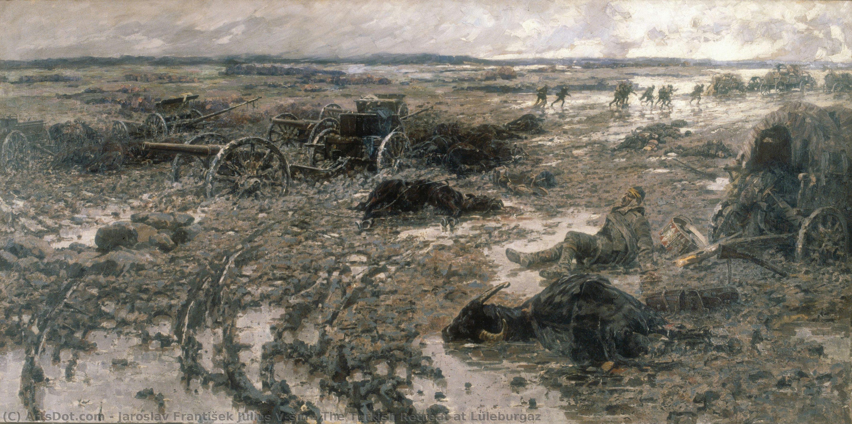 The Turkish Retreat At Lüleburgaz — Jaroslav František Julius Věšín