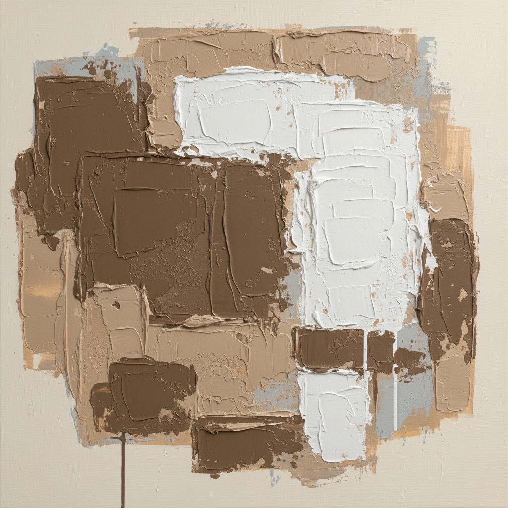 Fragmented Earth: A Monumental Study In Sculptural Umber And Ethereal Light — David Moreau