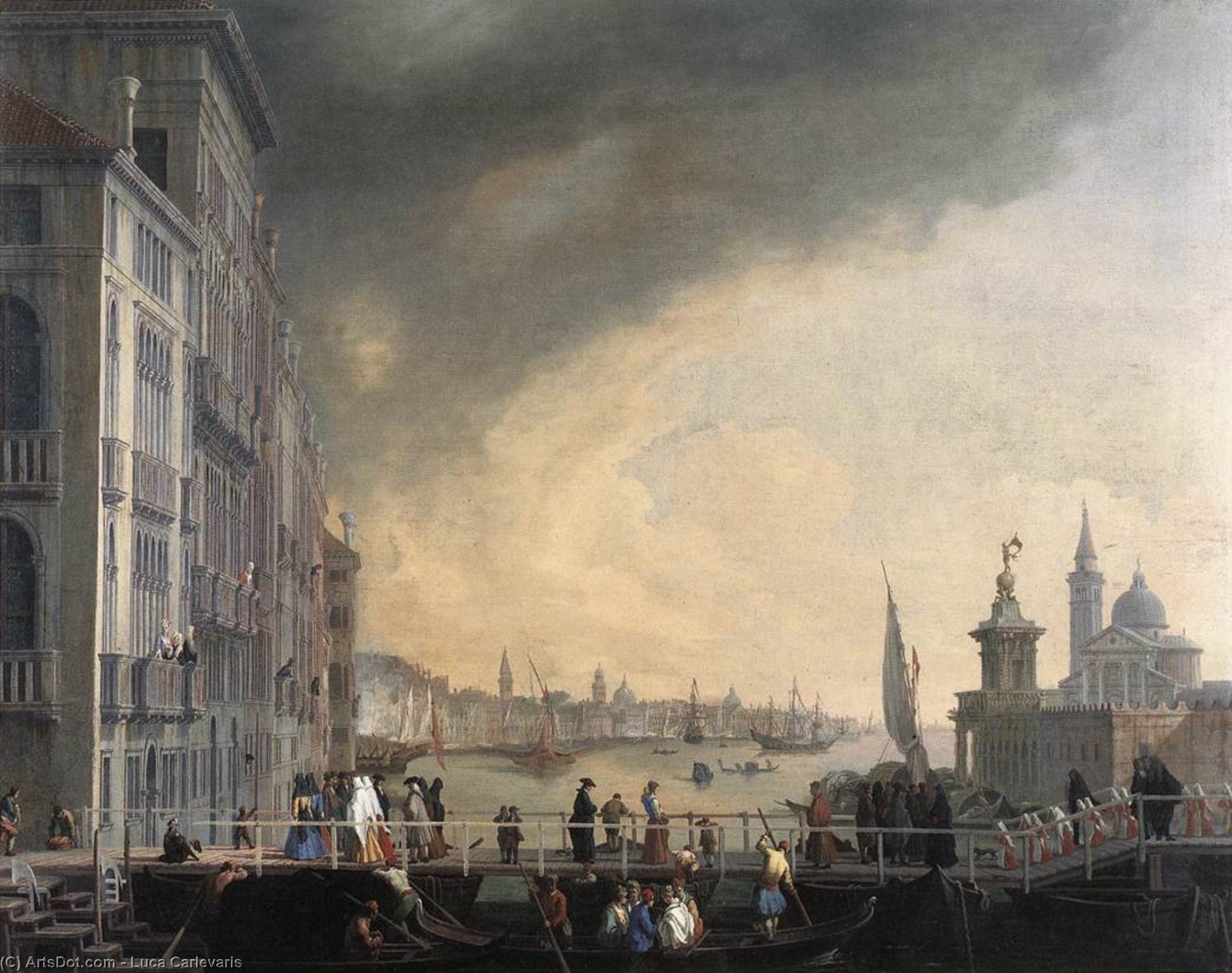 The Bridge For The Feast Of The Madonna Della Salute — Luca Carlevaris