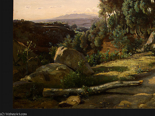 A View Near Volterra (detail - ) — カミーユ・コロー