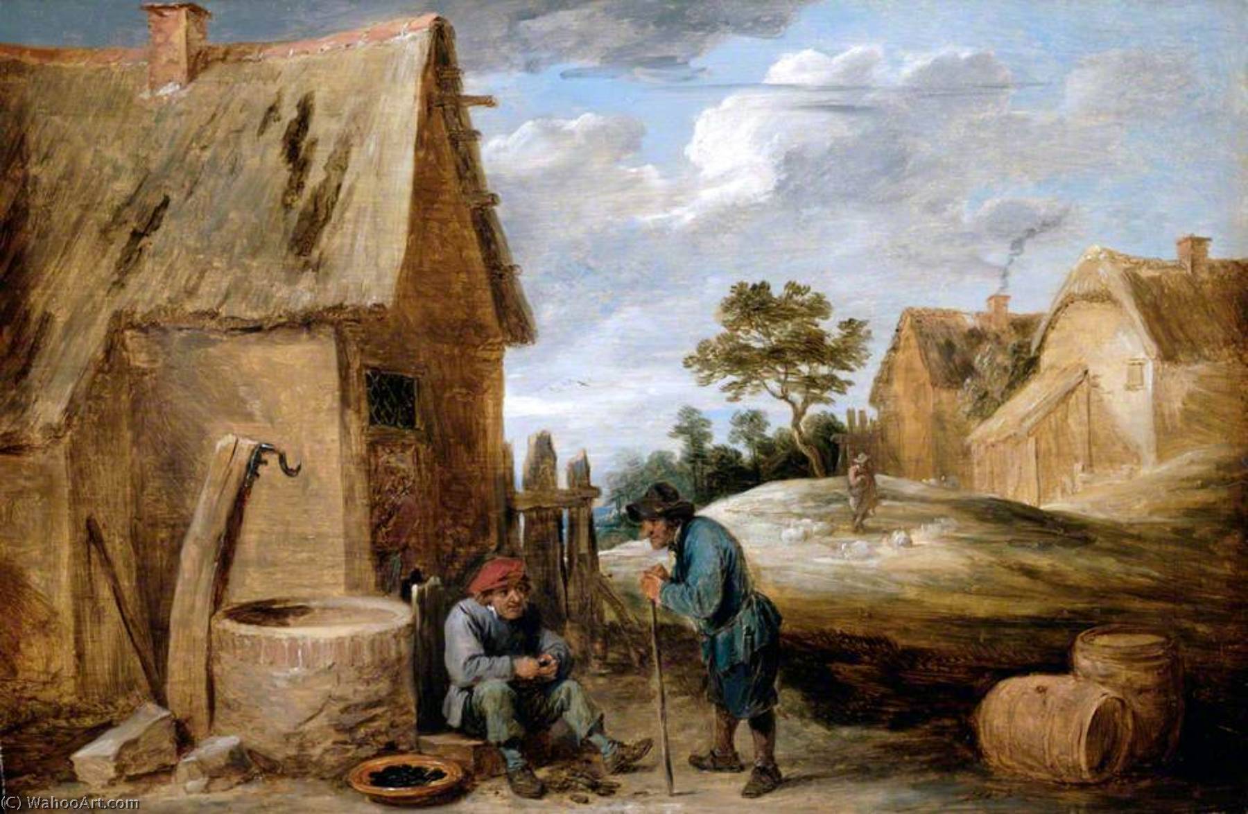 A Peasant Eating Mussels — David Teniers Ii Le Jeune