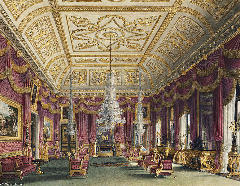 Carlton House, Crimson Drawing Room - — Charles Wild