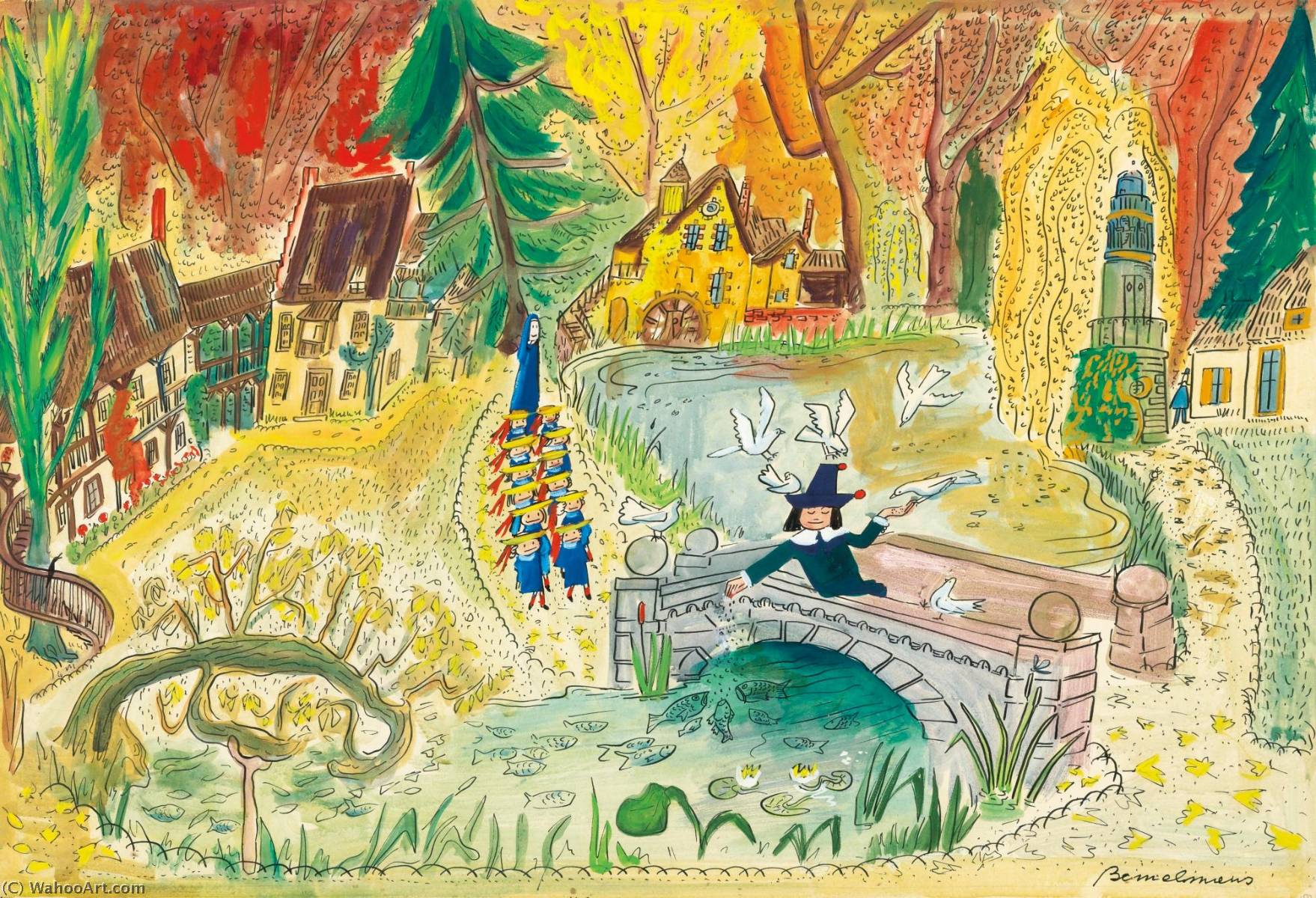 The Hameau Of Marie Antoinette Versailles (he Almost Turned Into A Saint In Fact) — Ludwig Bemelmans
