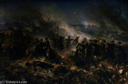 The Gervais Battery At The Siege Of Sebastopol — Alphonse De Neuville
