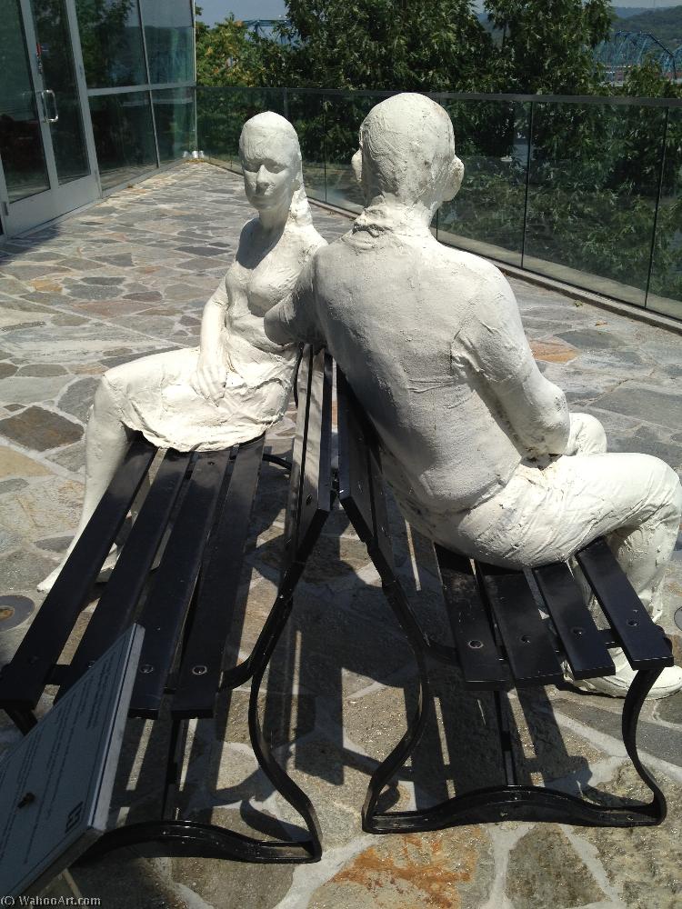Couple On Two Benches — George Segal