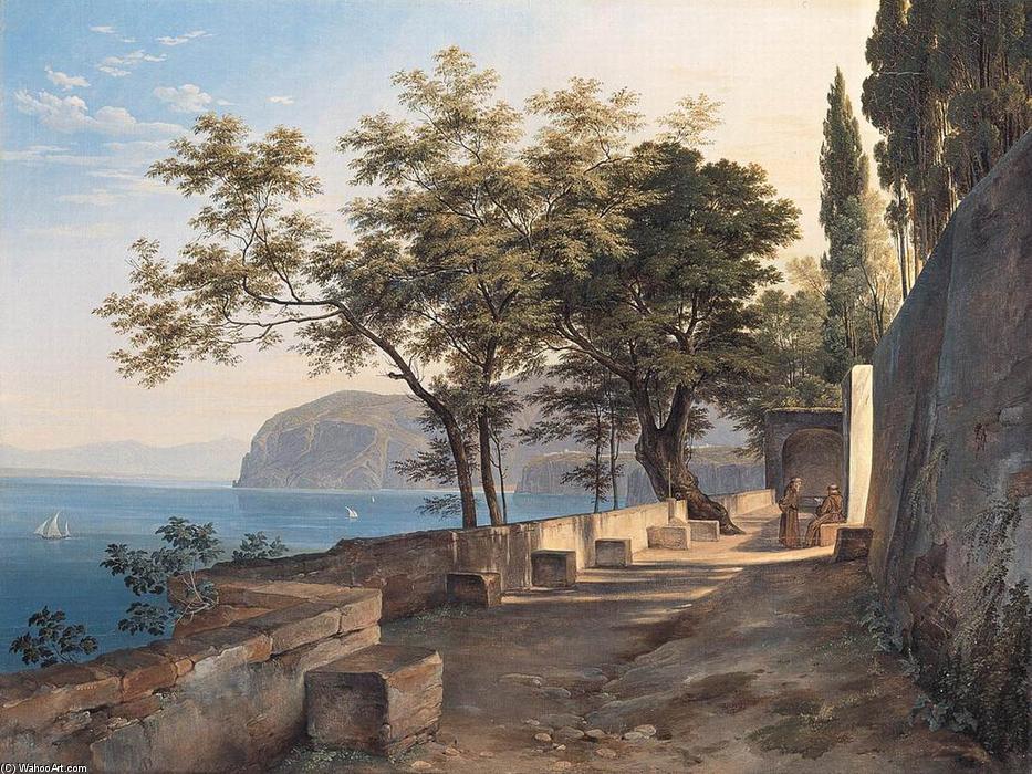 Terrace Of The Capucin Priory In Sorrento — Heinrich Carl Reinhold