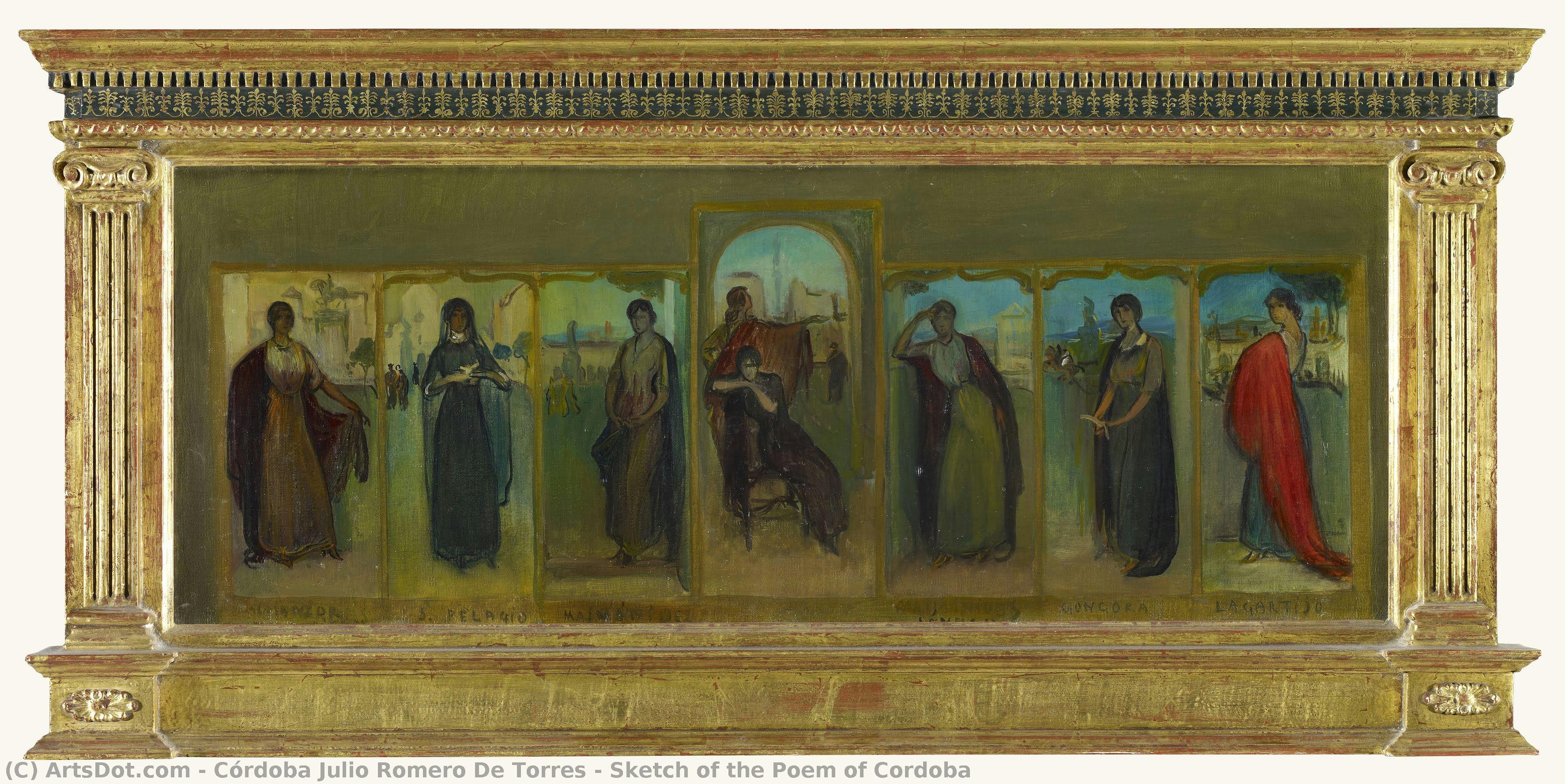 Sketch Of The Poem Of Cordoba — Córdoba Julio Romero De Torres