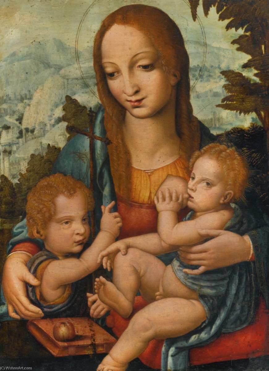 Virgin And Child With The Infant St John The Baptist — Fernando Llanos