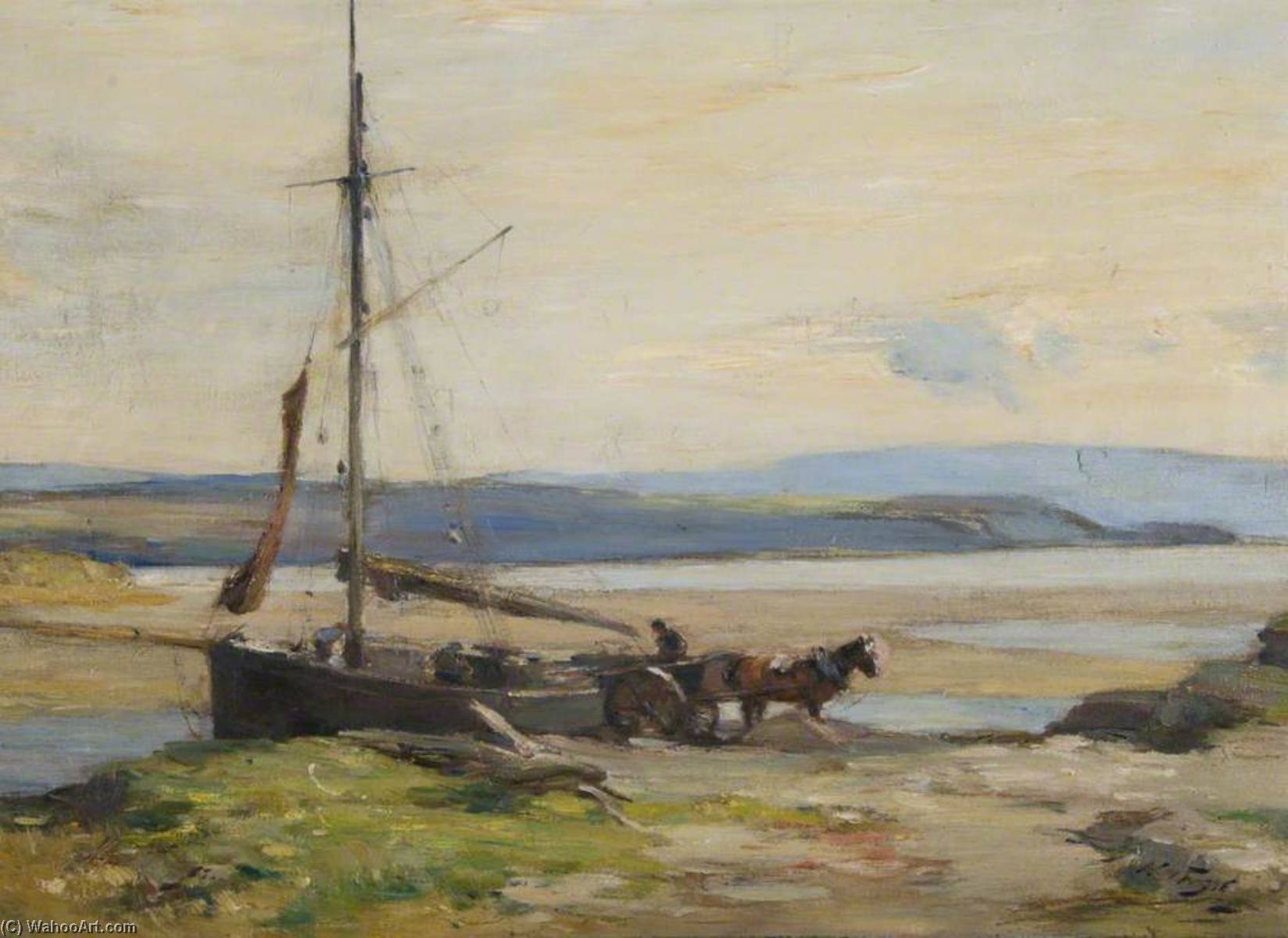 Collecting The Day's Catch — William Miller Frazer