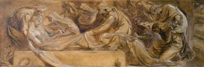 The Entombment (study For The Painting In The Chapel Of The Ascension, Bayswater Road) — Frederick James Shields