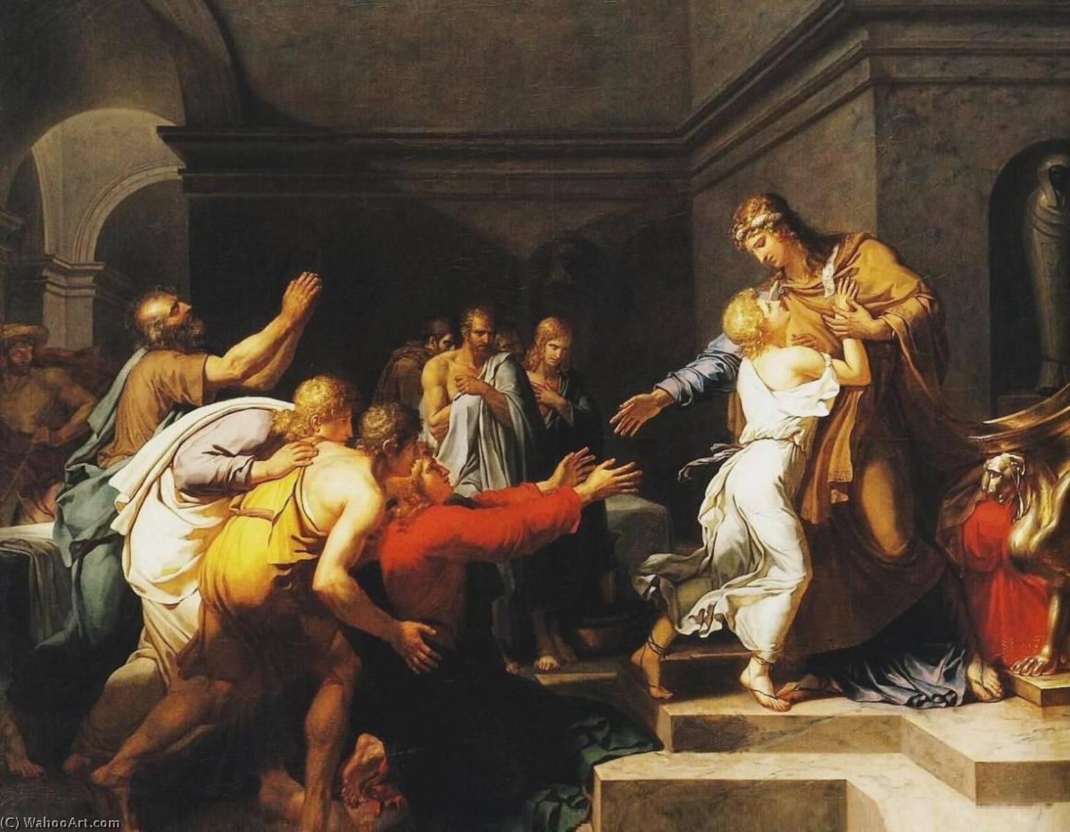 Joseph Recognized By His Brothers — Anne-louis Girodet