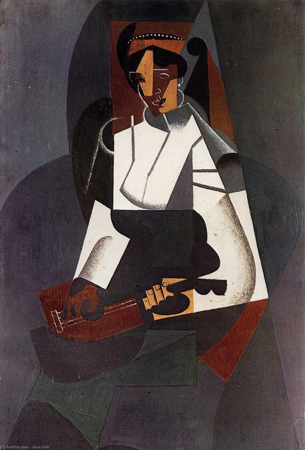 Woman With A Mandolin (after Corot) — Juan Gris