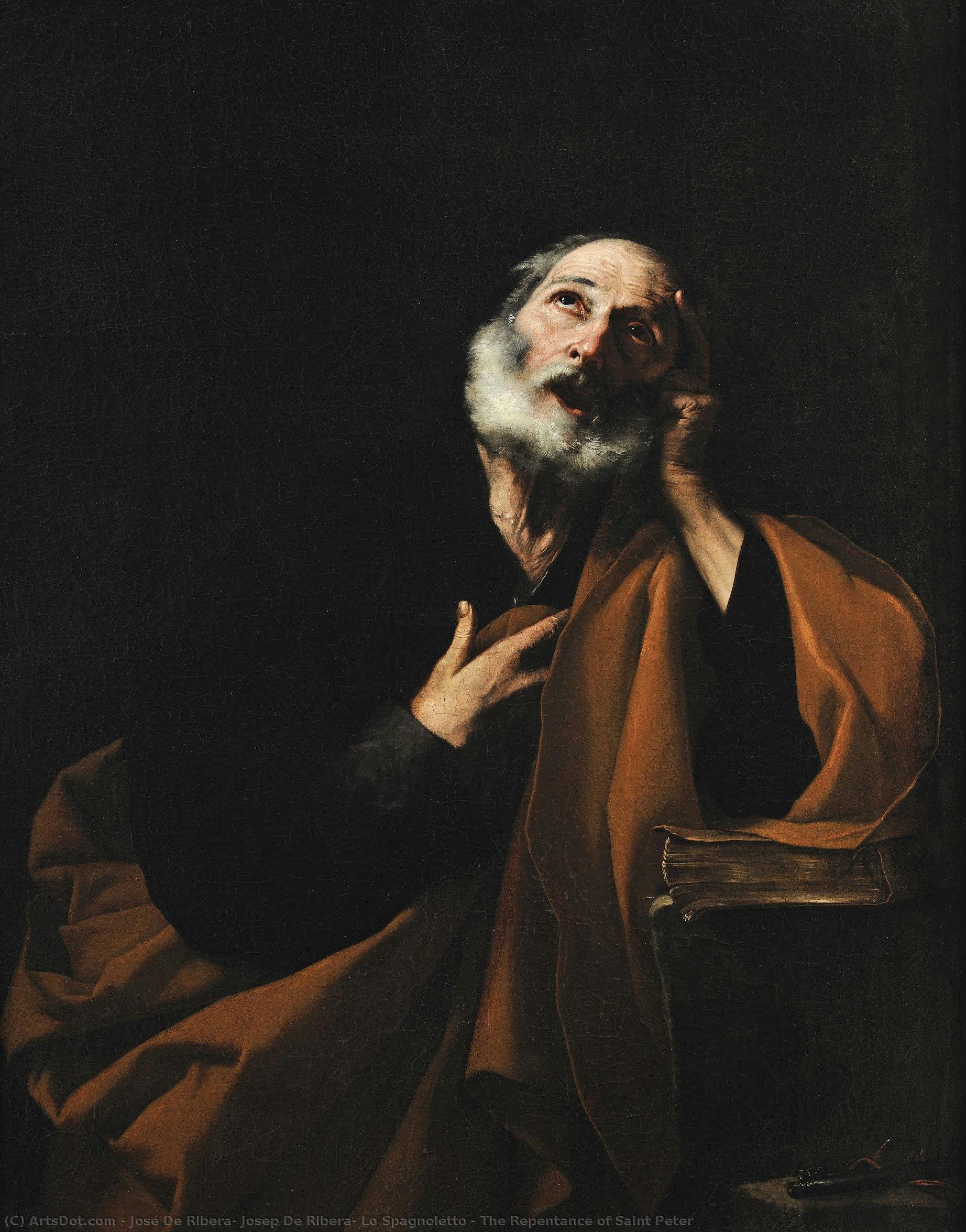The Repentance Of Saint Peter — Jusepe De Ribera