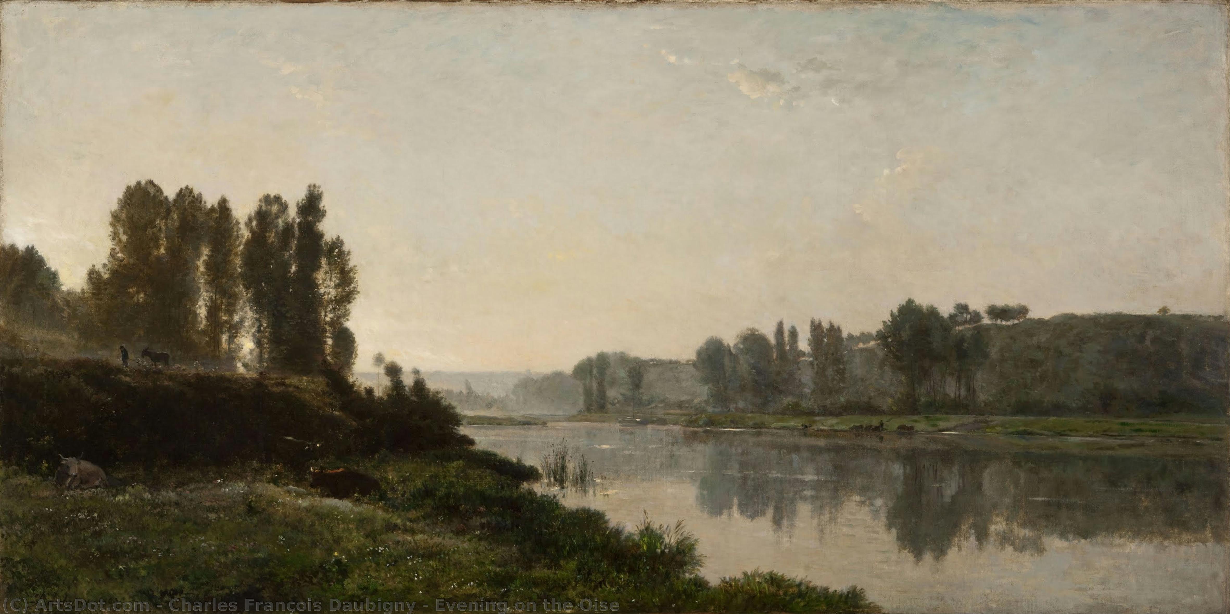 Evening On The Oise — Чарльз-фредерик Дабенье