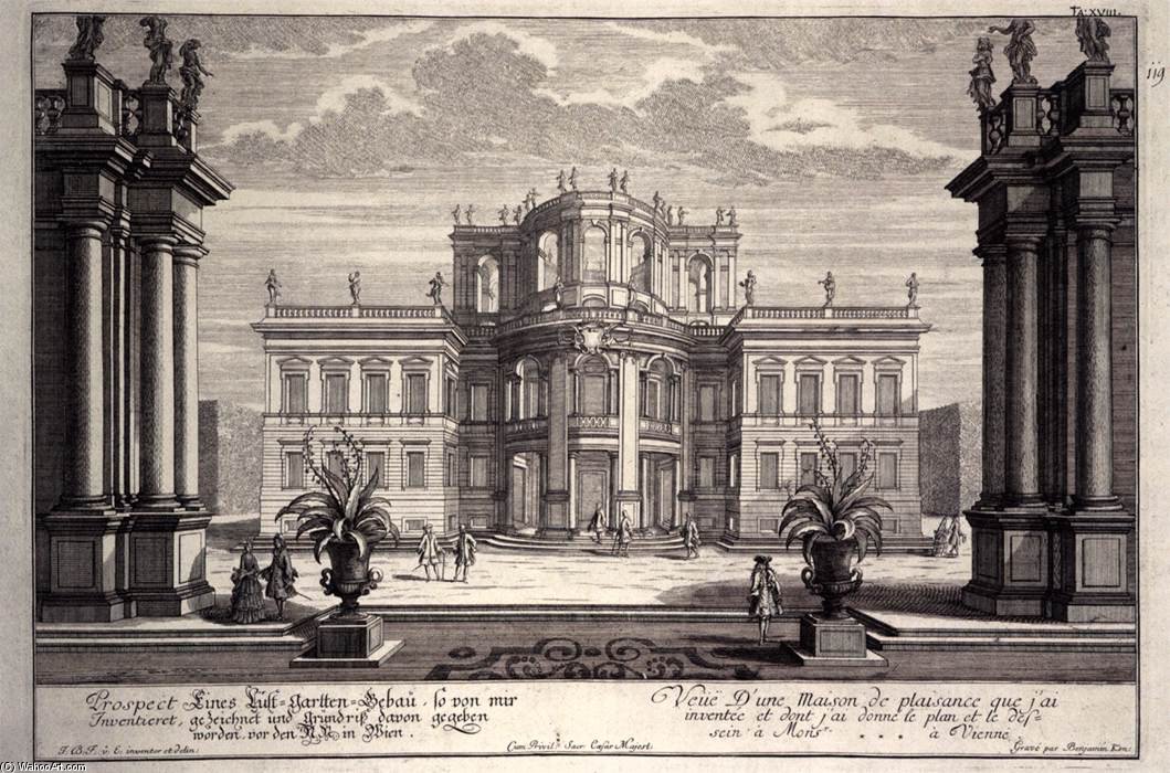 View Of A Garden Pavilion — Johann Adam Delsenbach