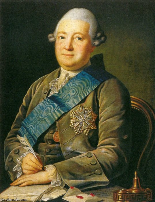 Portrait Of Adam Vasilevich Olsufyev — Carl Ludwig Johann Christineck