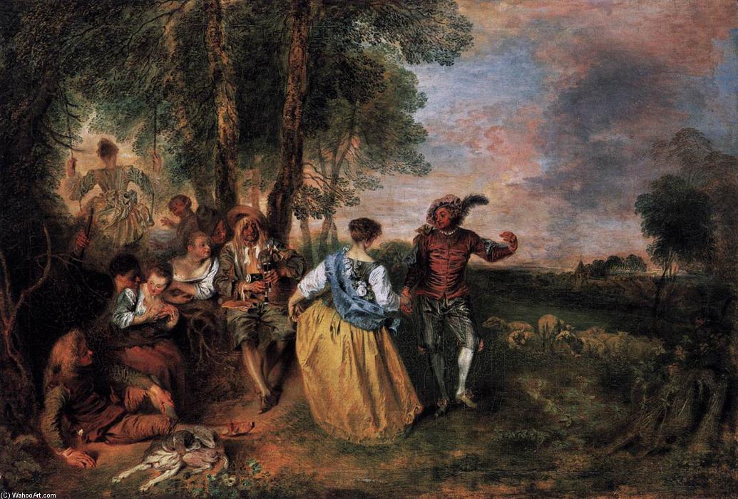 The Shepherds — Jean-antoine Watteau