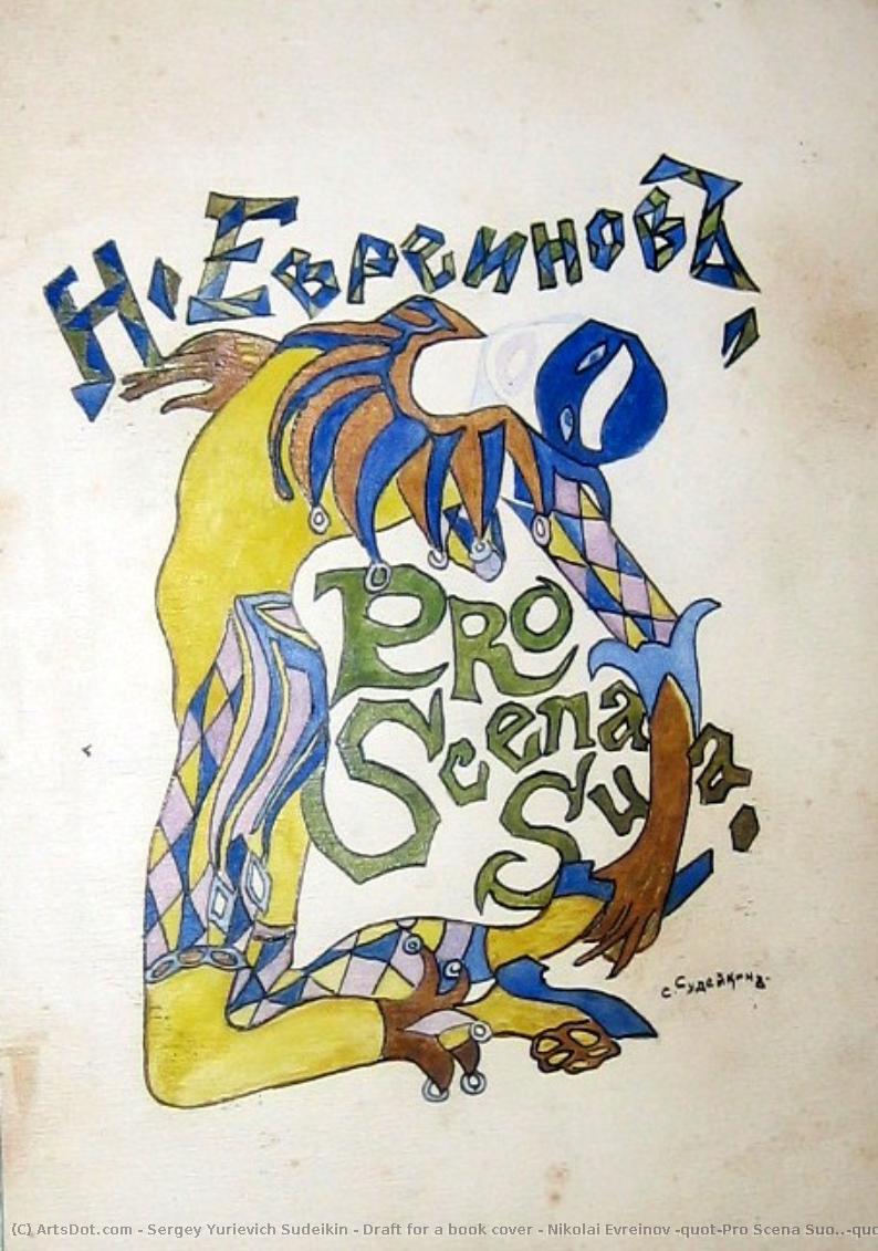Draft For A Book Cover - Nikolai Evreinov "pro Scena Suo.." — Sergey Yurievich Sudeikin