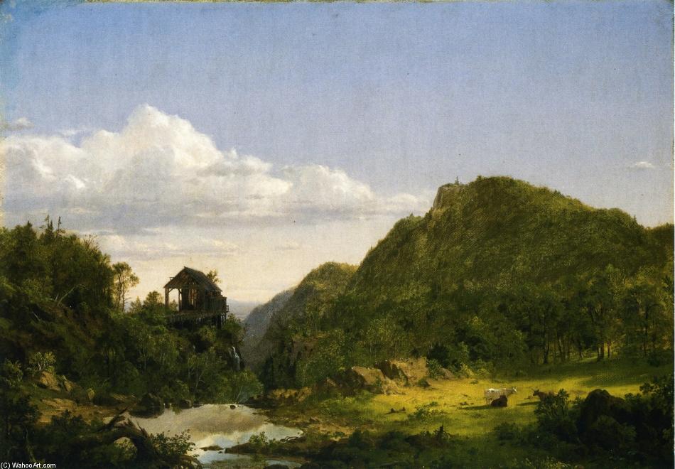 Mountain Landscape With Mill, Cows And Stream — Фредерик Эдвин Керш