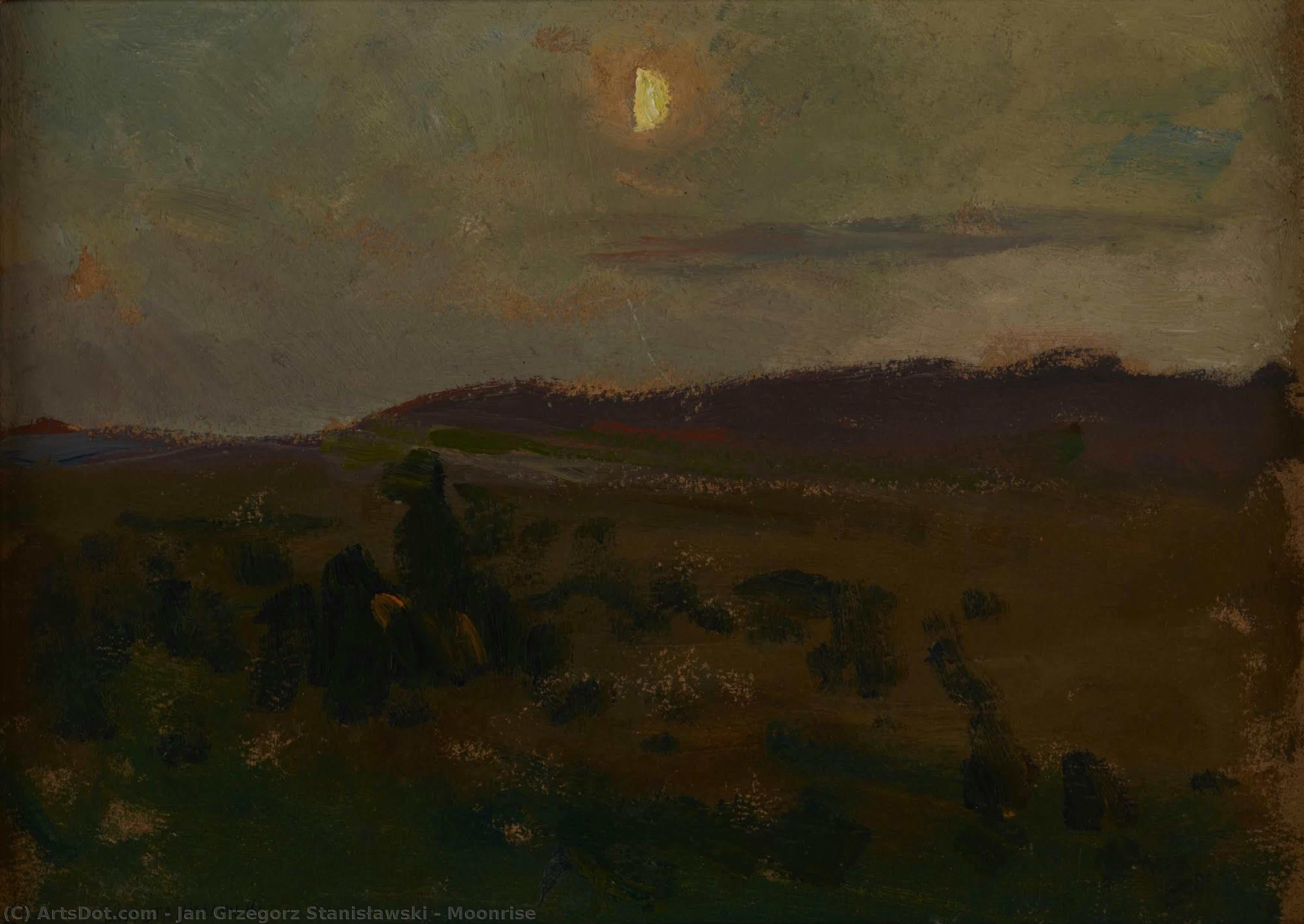 Moonrise — Jan Grzegorz Stanisławski