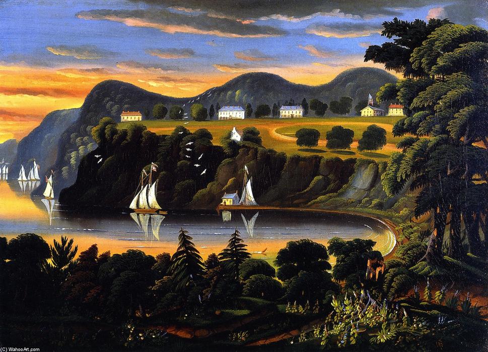 View Of The Hudson River At West Point — Thomas Chambers