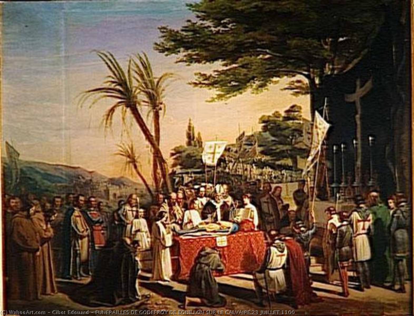 Funerailles De Godefroy De Bouillon Sur Le Calvaire.23 Juillet 1100 — Cibot Edouard