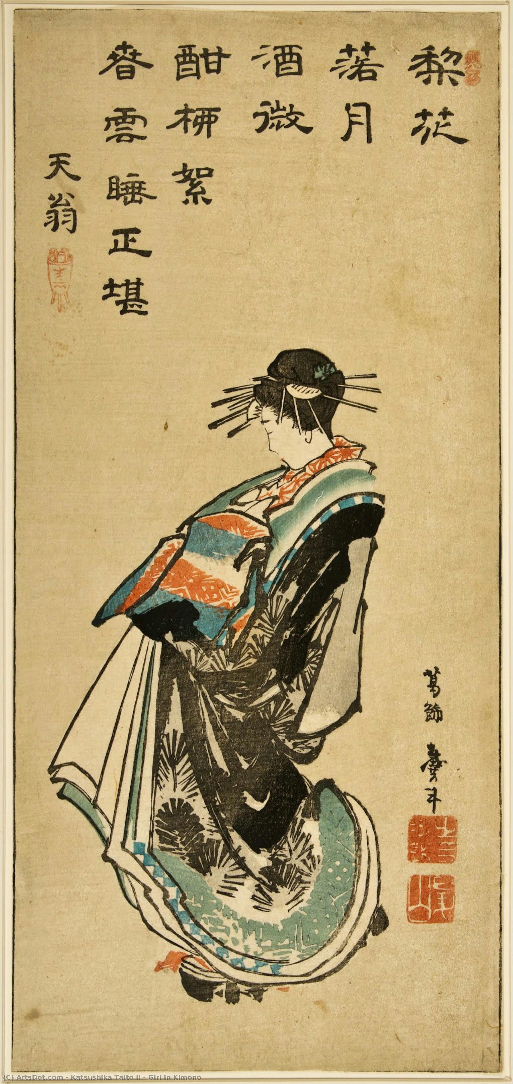 Girl In Kimono — Katsushika Taito Ii