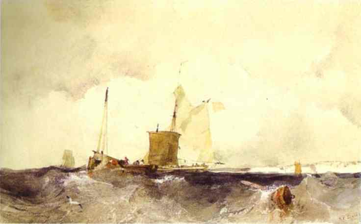 At The English Coast — Richard Parkes Bonington