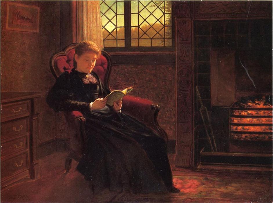 Reading By The Fire — Samuel S Carr