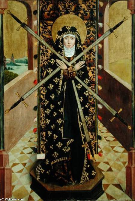 Virgin Of Seven Sorrows From The Dome Altar — Absolon Stumme
