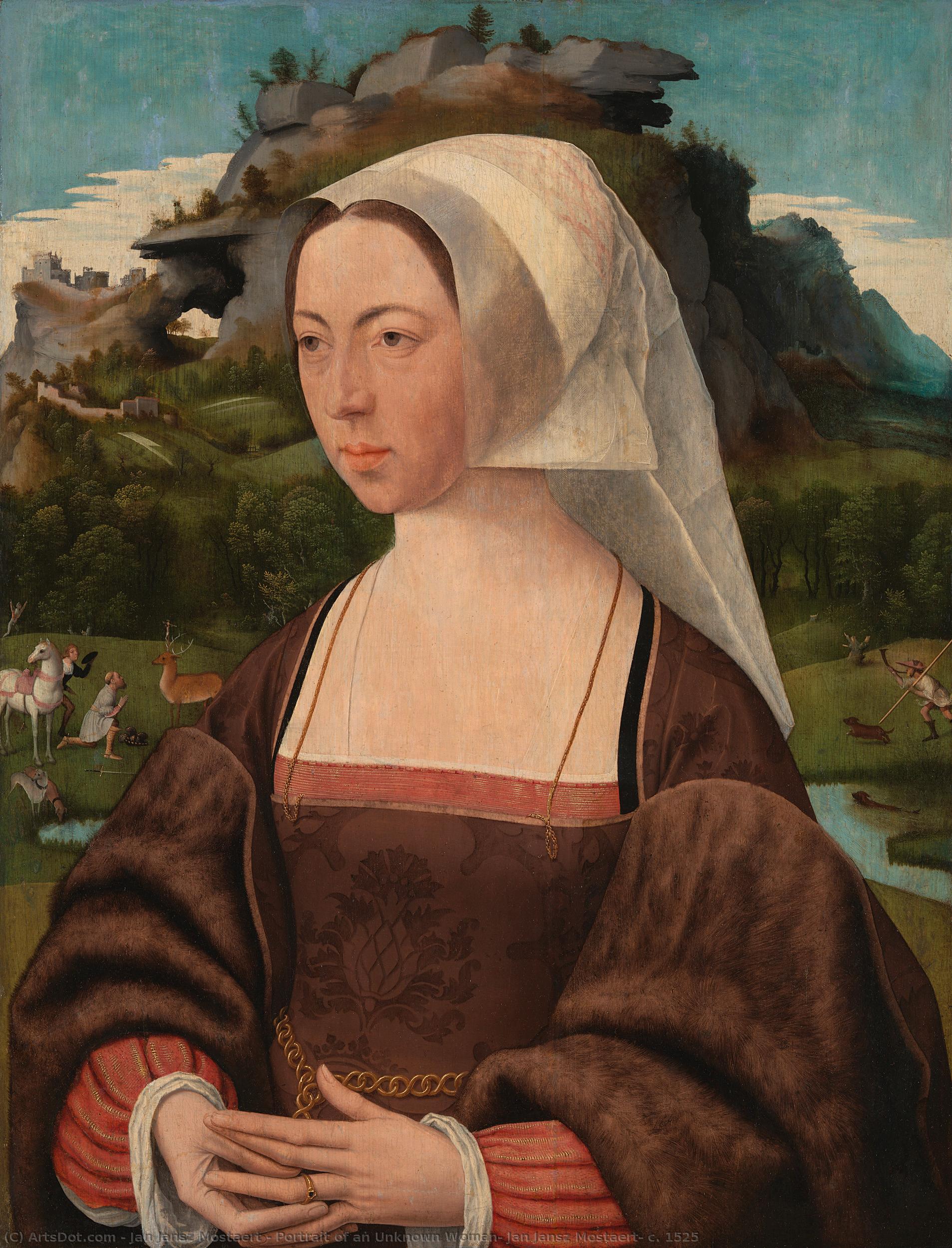 Portrait Of An Unknown Woman, Jan Jansz Mostaert, C. 1525 — Jan Jansz Mostaert