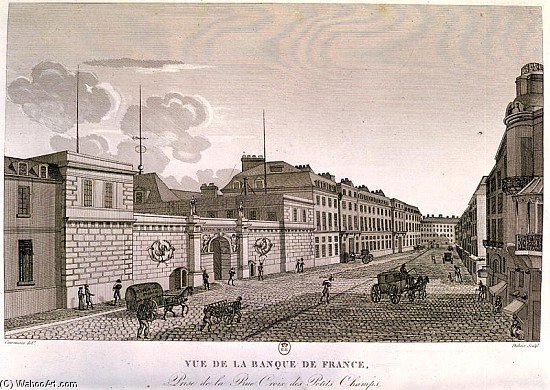 He Bank Of France From Rue Croix-petits-champs — Henri Courvoisier Voisin