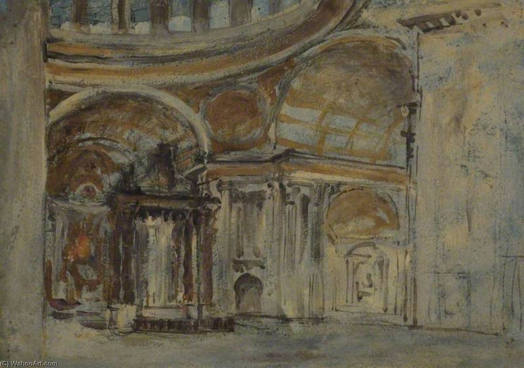 Sketch Of The Interior Of Saint Mark's, Venice — William White Warren