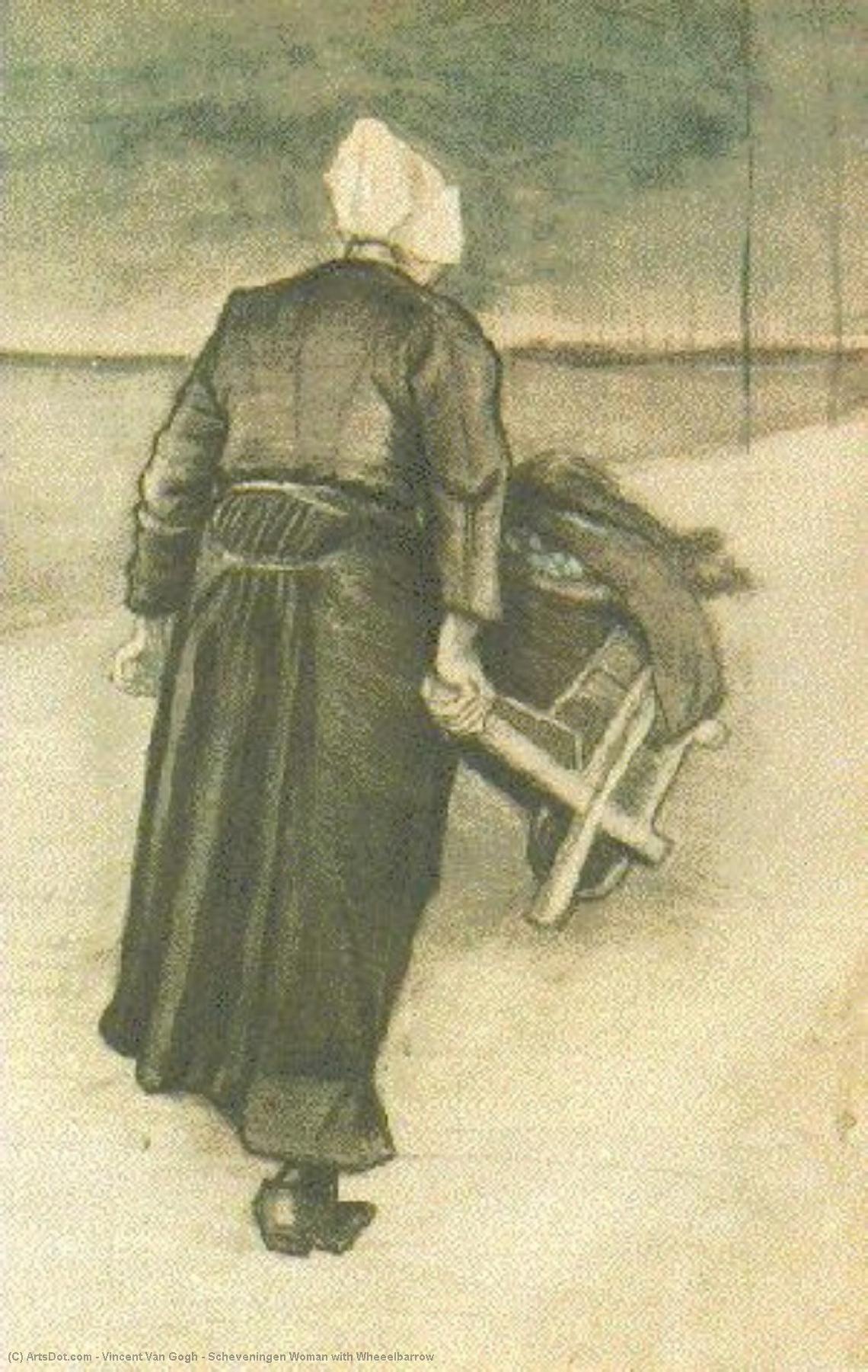 Scheveningen Woman With Wheeelbarrow — Vincent Willem Van Gogh