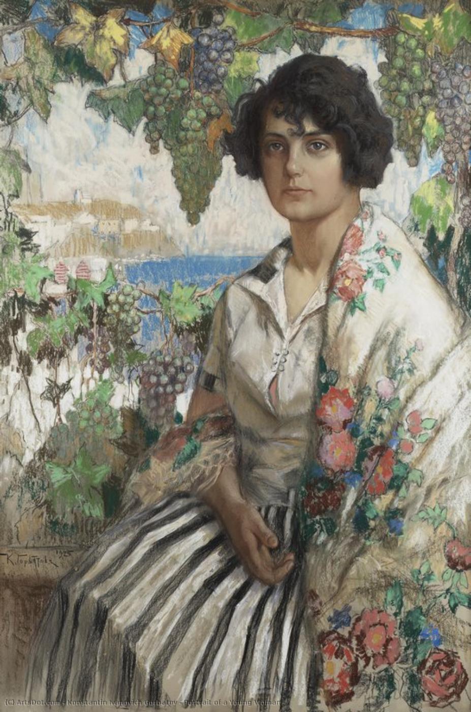 Portrait Of A Young Woman — Konstantin Ivanovich Gorbatov