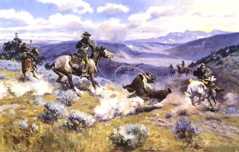 Loops And Swift Horses Are Surer Than Lead — Charles Marion Russell