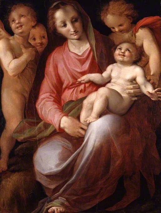 Madonna And Child With The Infant Saint John — Tommaso Manzuoli