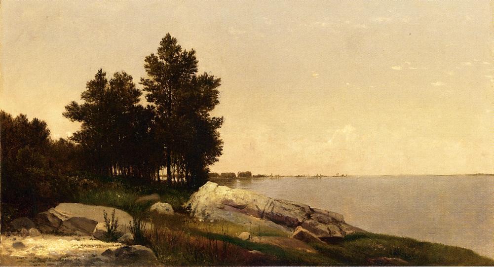 Study On Long Island Sound At Darien, Connectucut — John Frederick Kensett