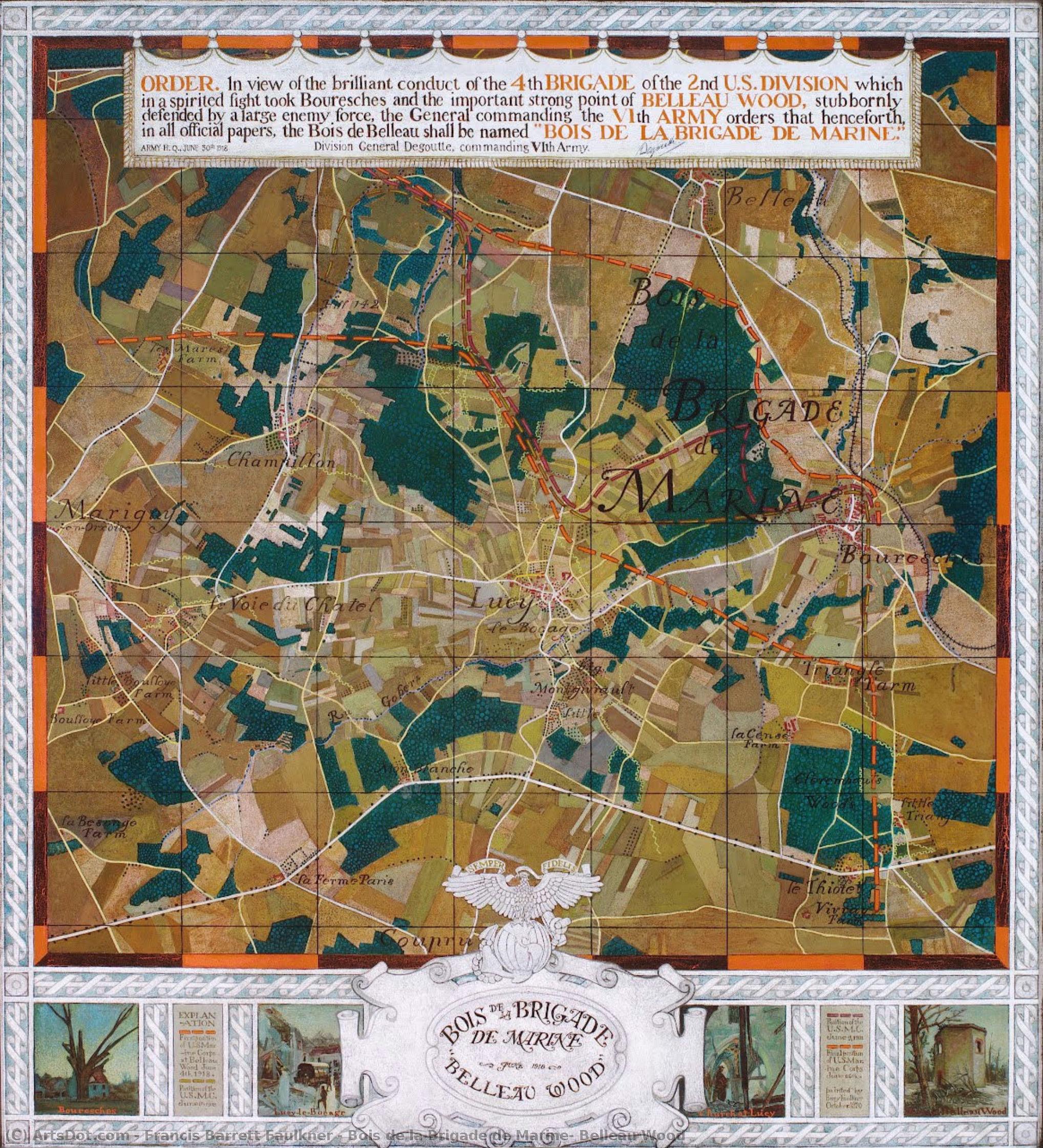 Bois De La Brigade De Marine, Belleau Wood — Francis Barrett Faulkner