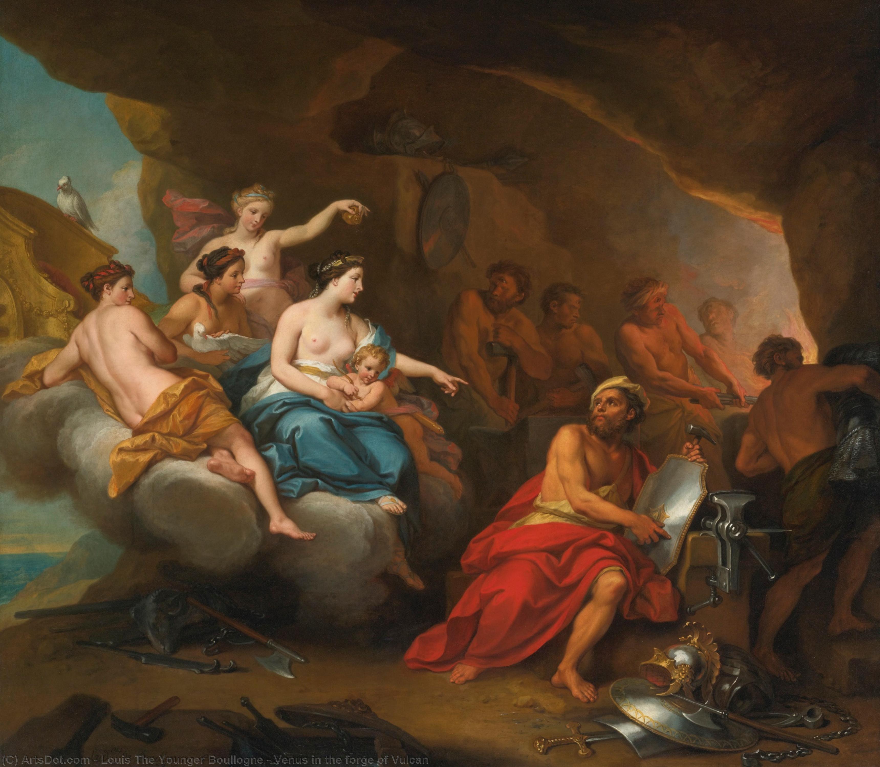 Venus In The Forge Of Vulcan — Louis The Younger Boullogne