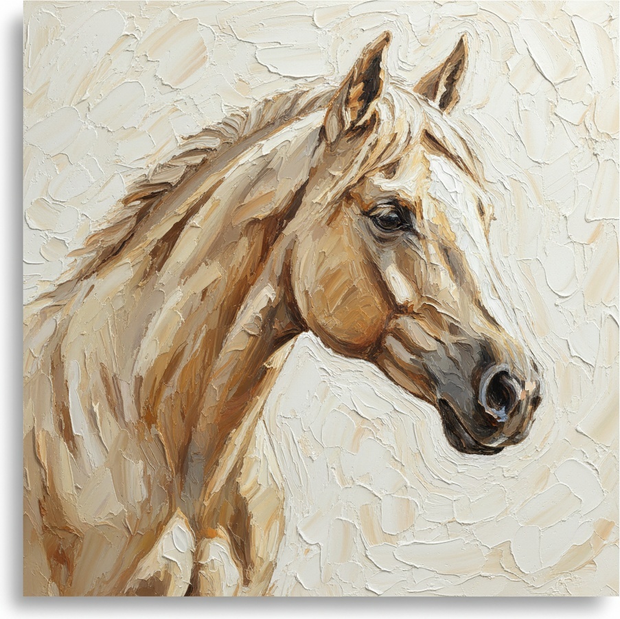 Ochre Echoes: A Monumental Study In Equine Form And Tactile Light — Christian Noiret