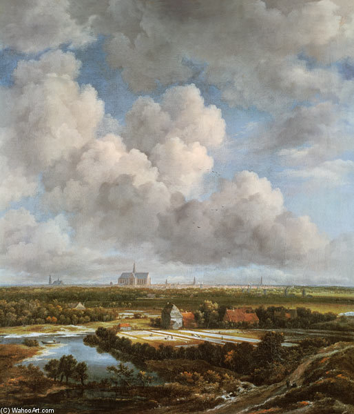 Bleaching Ground In The Countryside Near Haarlem — Jacob Isaackszoon Van Ruisdael