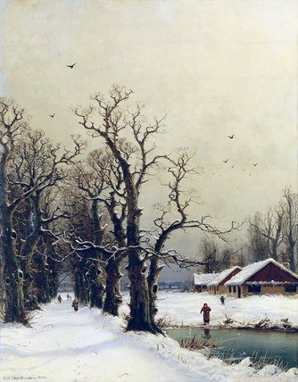 Winter Scene - — Nils Hans Christiansen
