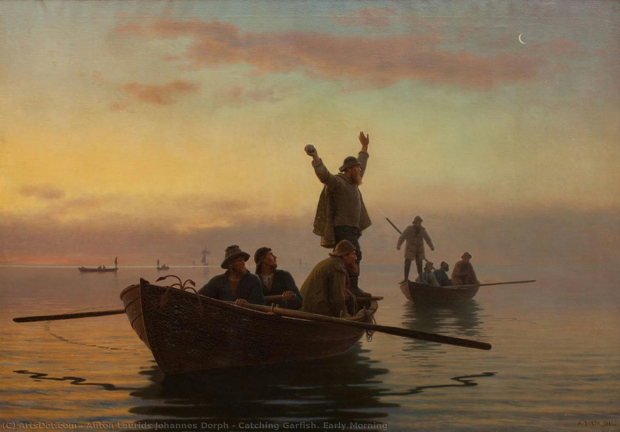 Catching Garfish. Early Morning — Anton Laurids Johannes Dorph