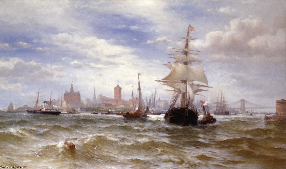 City And Harbor Of New York — Edward Moran