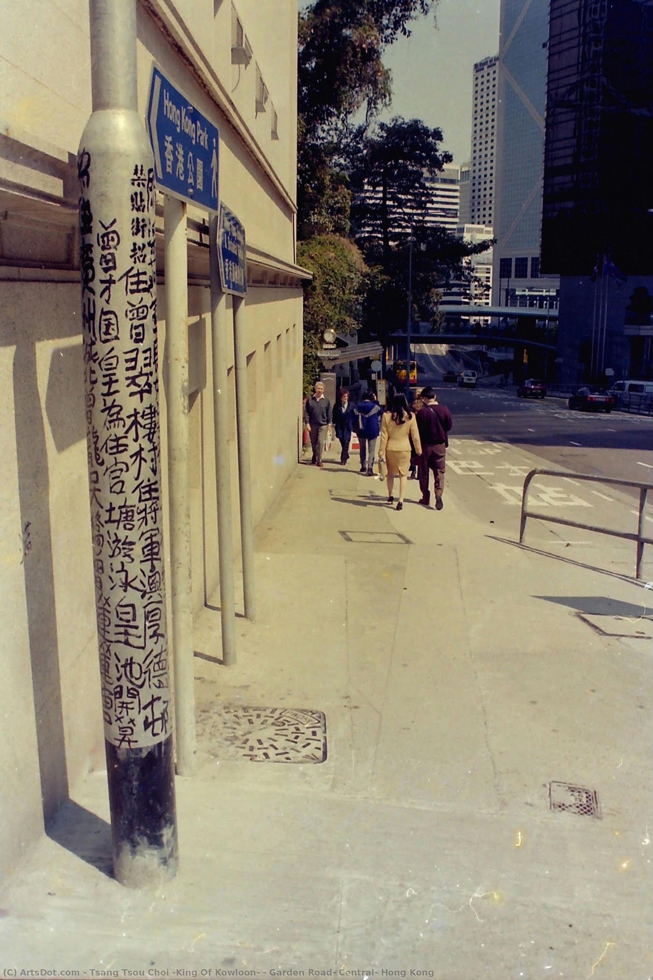 Garden Road, Central, Hong Kong — Tsang Tsou Choi (king Of Kowloon)