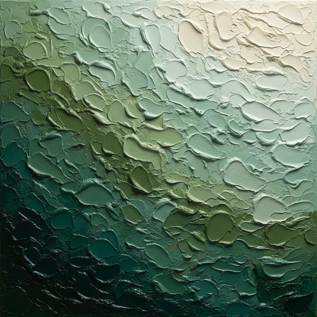 Ethereal Topography In Sage And Midnight: A Singular Study Of Organic Texture — David Moreau