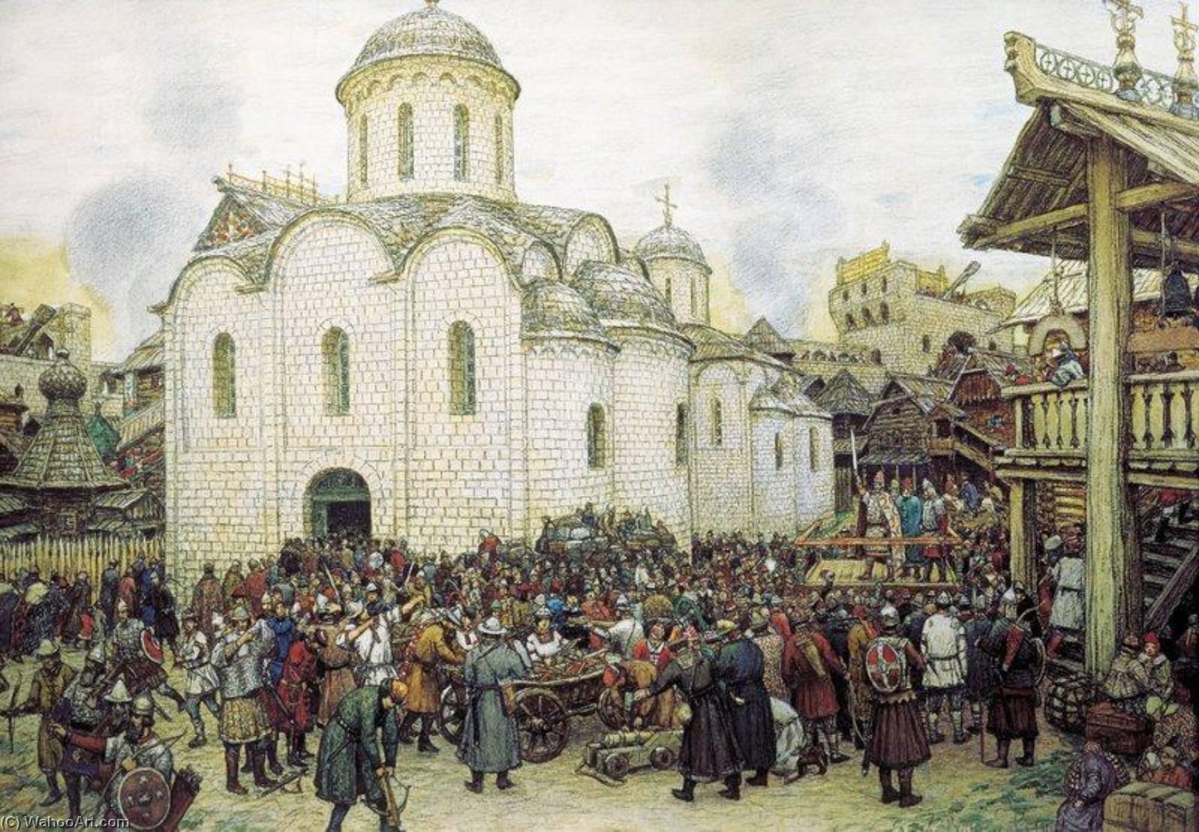 Moscow In The Xiv Century — Apollinari Vasnetsov