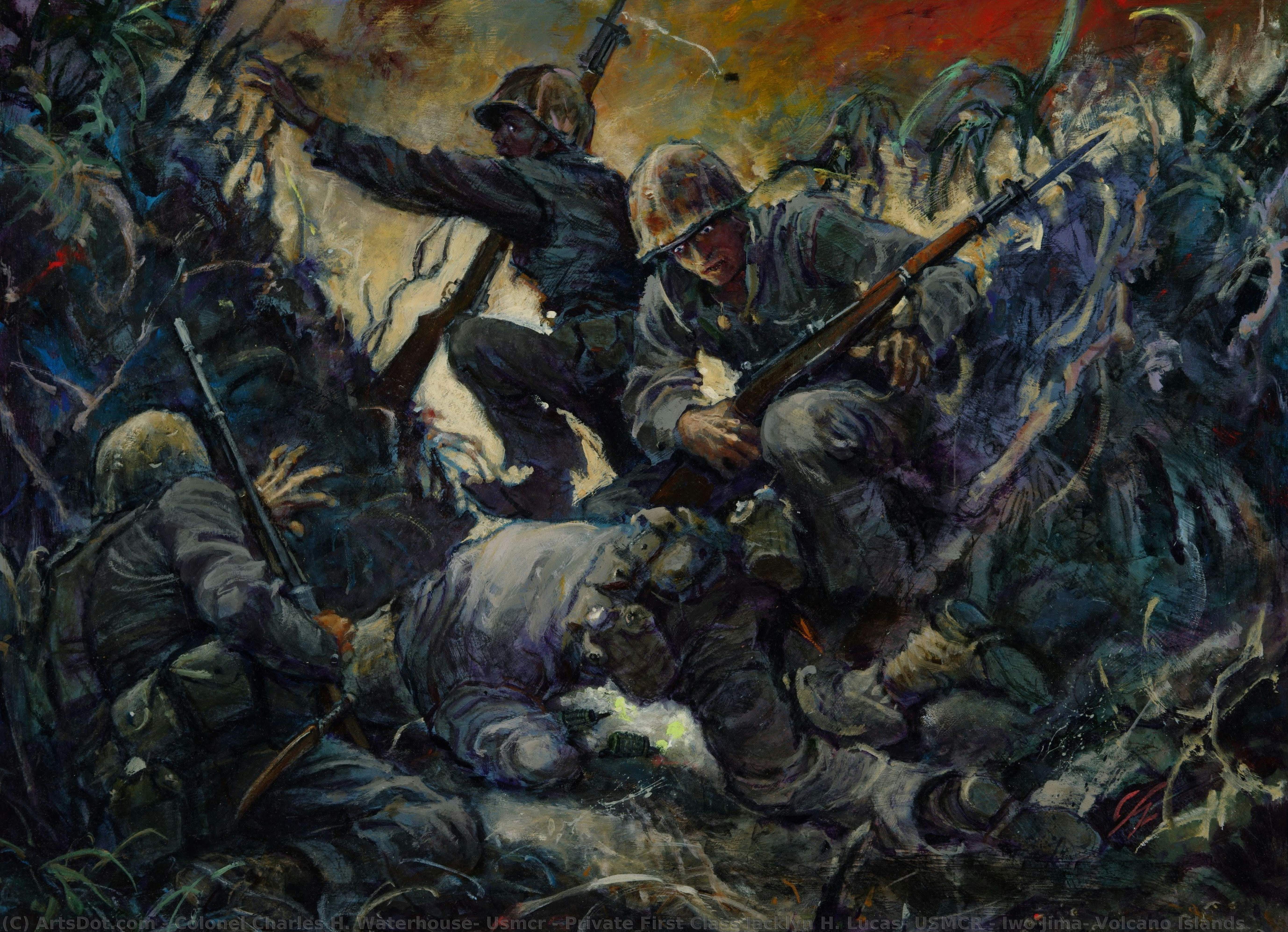 Private First Class Jacklyn H. Lucas, Usmcr - Iwo Jima, Volcano Islands — Oberst Charles H. Waterhouse, Usmcr